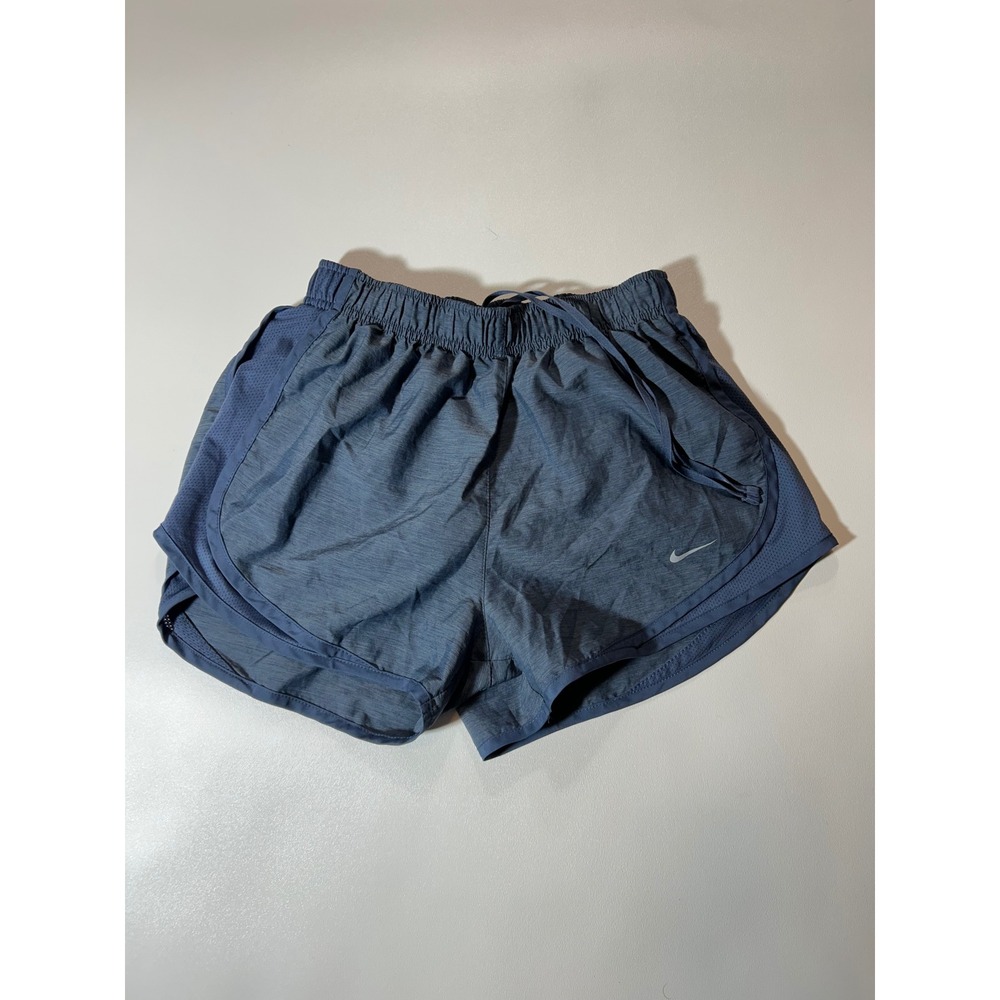 Nike Running Shorts Womens Small Blue Excellent Dri-FIT Mesh Inset Athletic